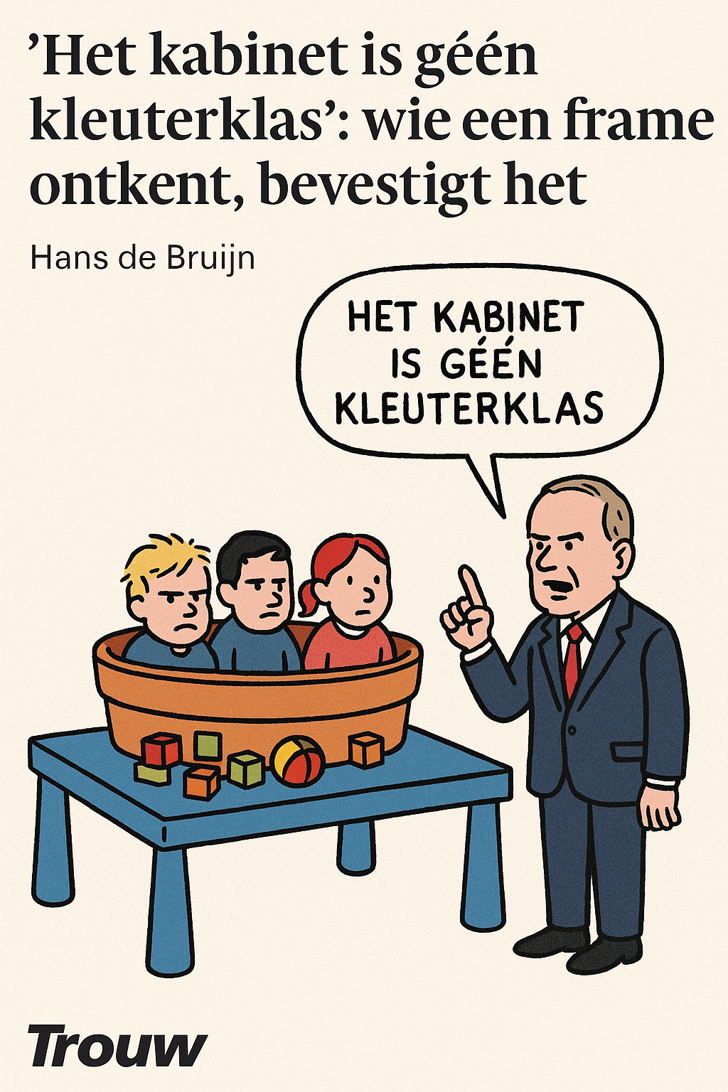 276 Lesje framing: wij zijn geen kleuterklasje