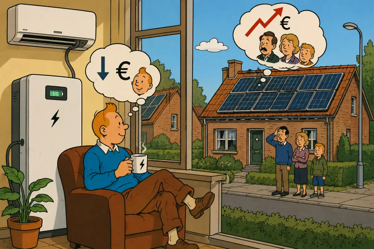 815 De late instapper koopt airco en batterij en gaat rekenen (en halveert zijn energie-rekening)
